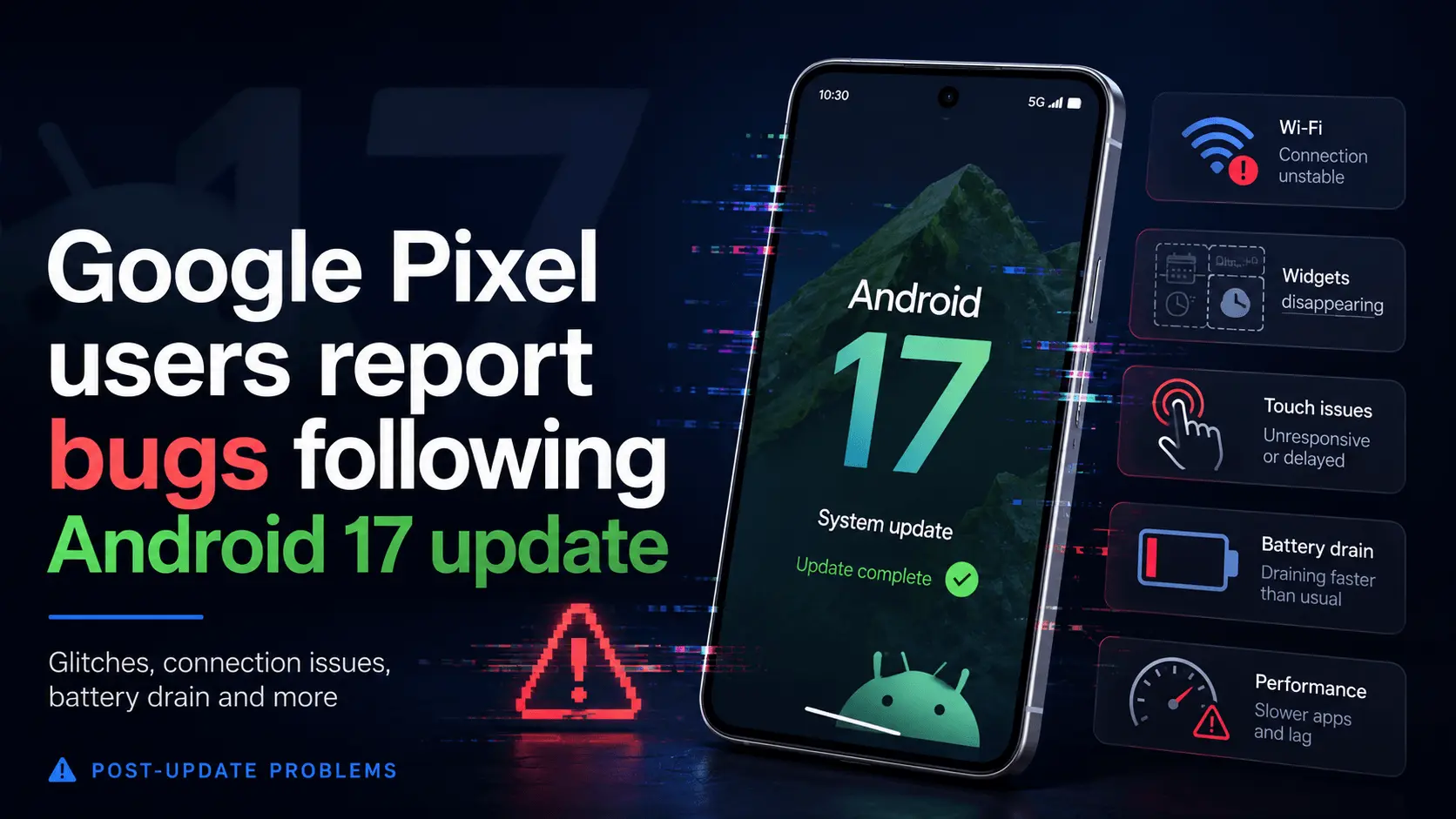 Google Pixel Android 17 Bugs Reported by Users
